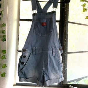 Dickies Striped Overalls Shorts